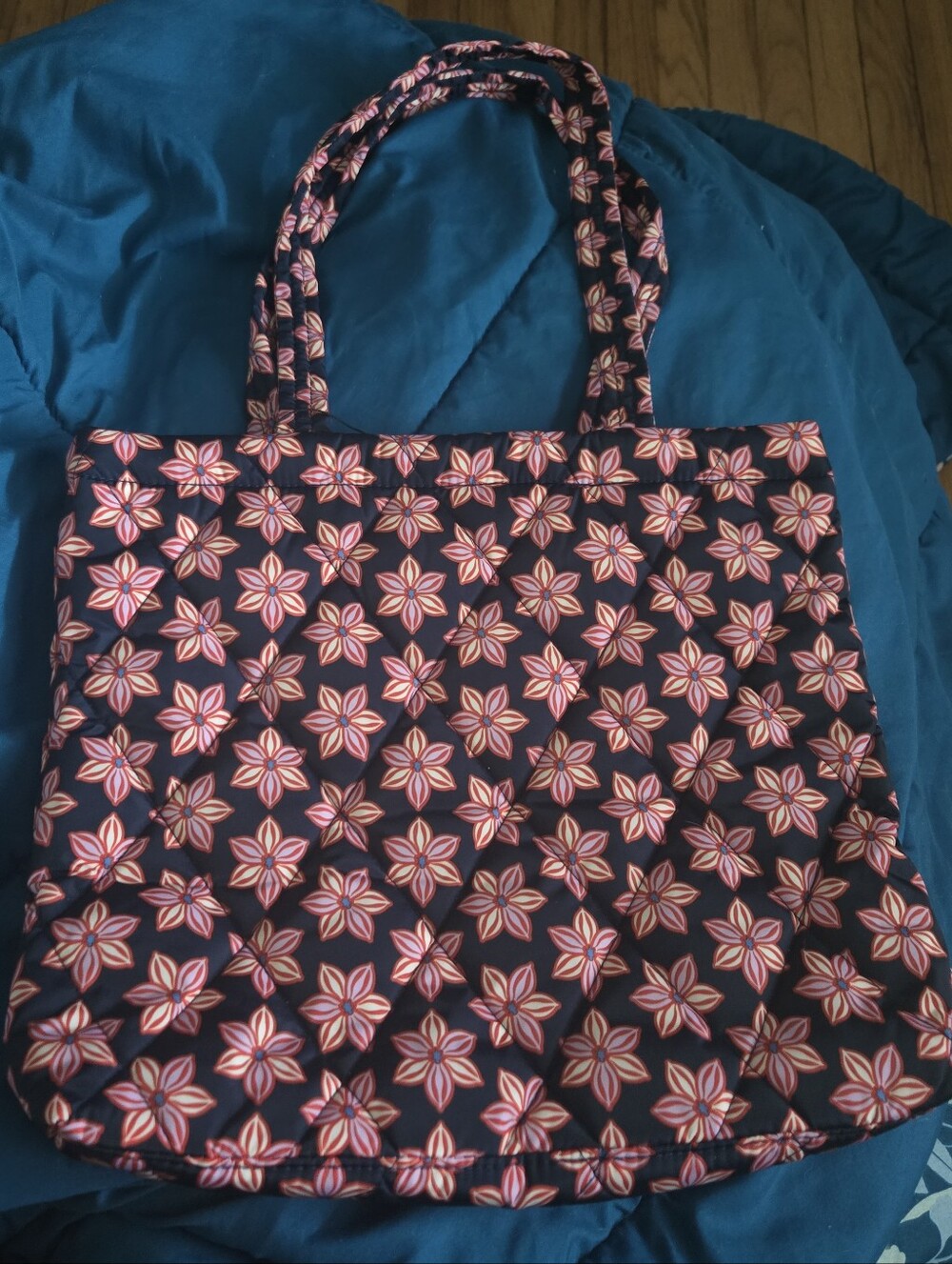 Vera Bradley Floral Burst Small North South Tote NWT